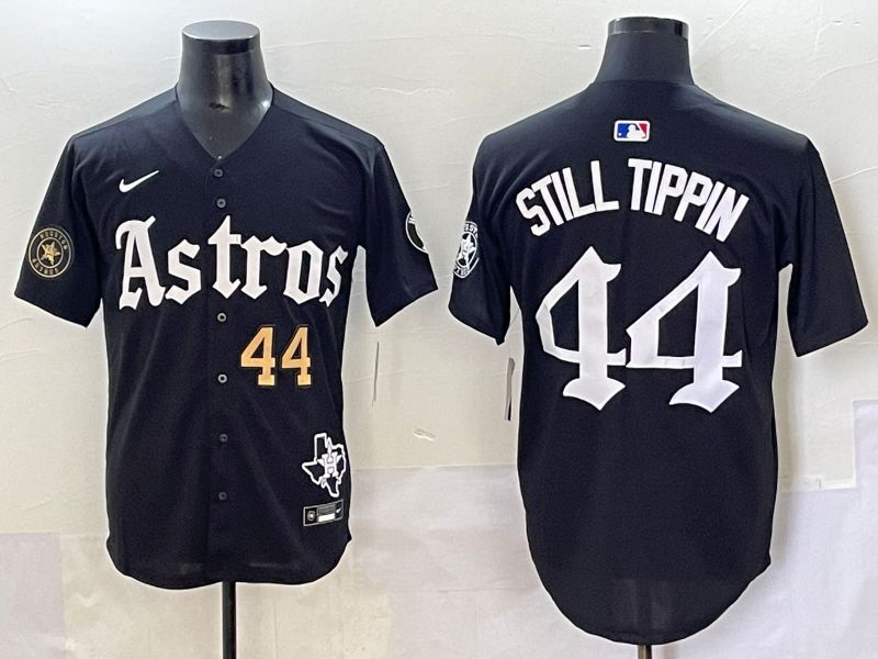 Men 2025 Houston Astros 44 Still Tippin Black Five generations Joint Name Nike MLB Jersey style 7